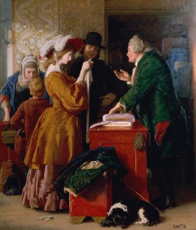 William Mulready Choosing the Wedding Gown